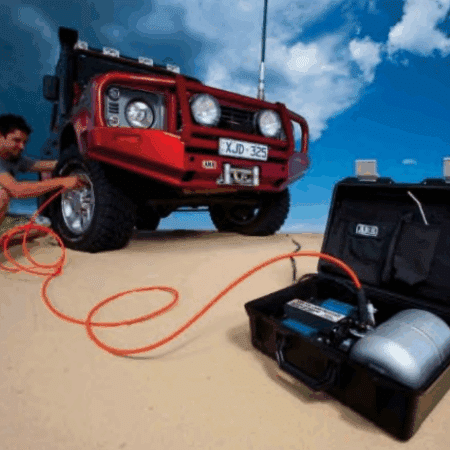 ARB-12V Twin-Air Kompressor, tragbar in Kunststoffbox
