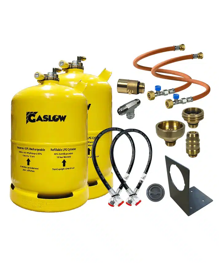 Gaslow 11Kg Doppel-Set inkl. Halterung – Bild 3