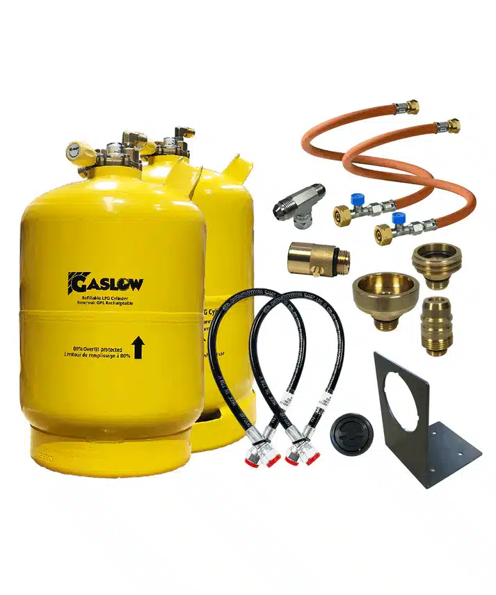 Gaslow 6Kg & 11Kg Doppel-Set inkl. Halterung – Bild 2
