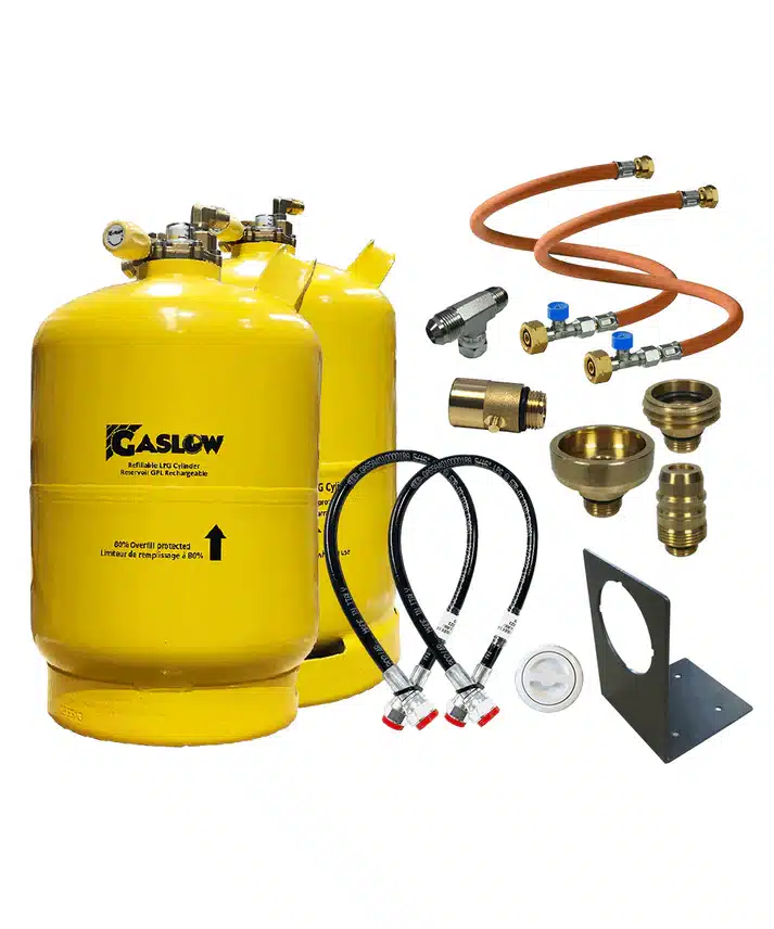 Gaslow 6Kg & 11Kg Doppel-Set inkl. Halterung