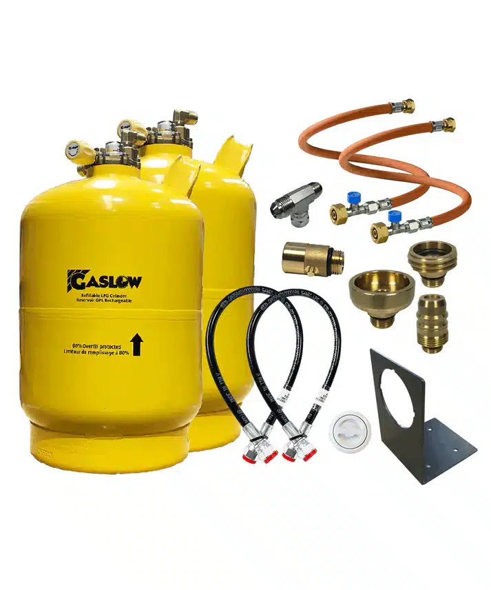 Gaslow 6Kg Doppel-Set inkl. Halterung